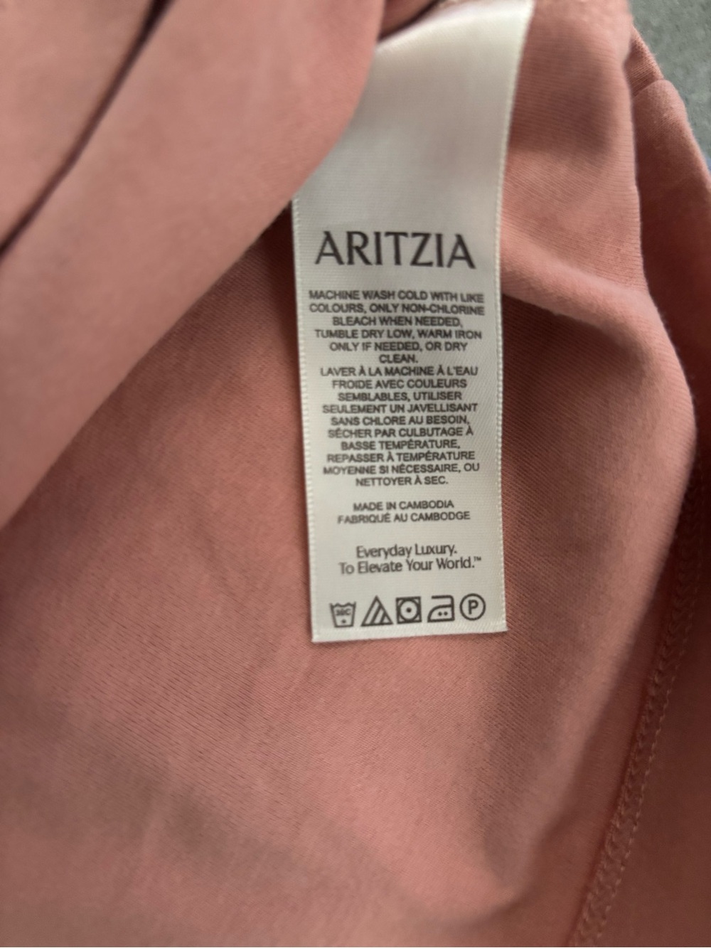 Aritzia - Babaton Interlock Cotton, Off-Shoulder top, soft pink LARGE - Picture 14 of 15